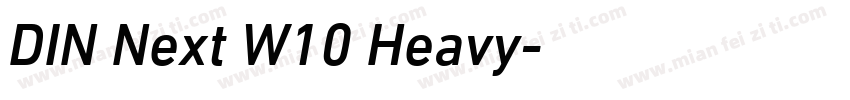 DIN Next W10 Heavy字体转换